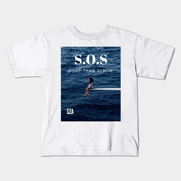 Sza S.O.S Album Kids T-Shirt by MAD AYN